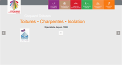 Desktop Screenshot of coquard-toiture.com