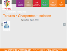 Tablet Screenshot of coquard-toiture.com